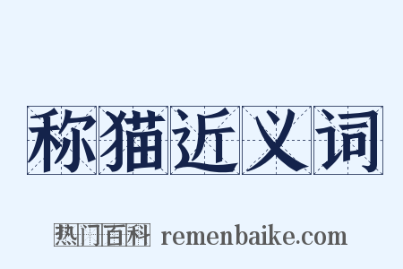 称猫近义词是什么意思的图片